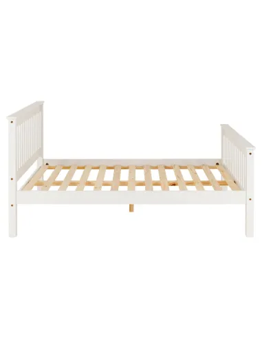 Monaco 4FT6 High End Bed - White