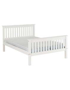 Monaco 4FT High End Bed - White 2