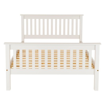 Monaco 4FT High End Bed - White
