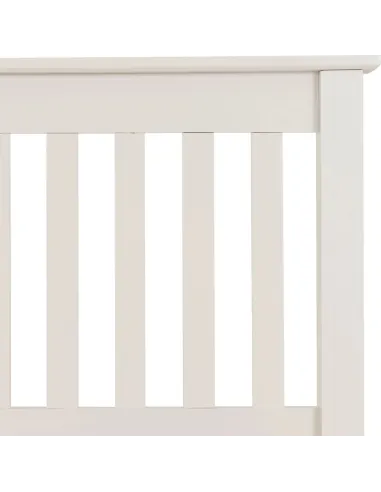 Monaco 4FT High End Bed - White