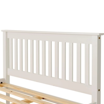 Monaco 4FT High End Bed - White