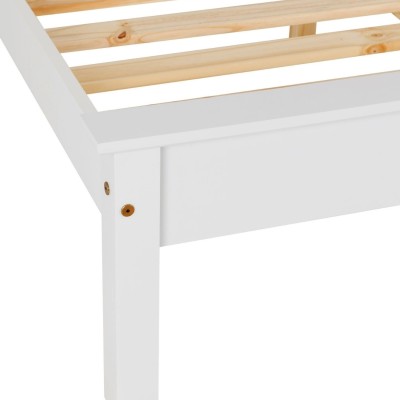 Monaco 3FT Low End Bedframe - White