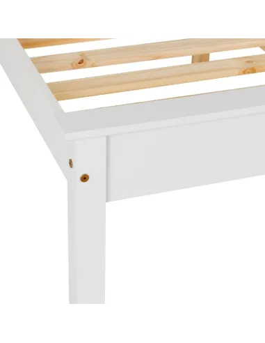Monaco 3FT Low End Bedframe - White