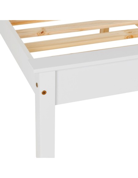 Monaco 3FT Low End Bedframe - White