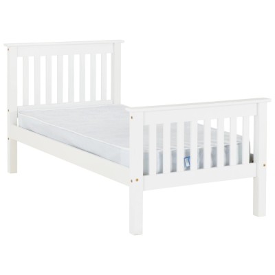 Monaco 3FT White High End Bedframe | Murphy Furniture