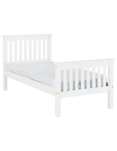 Monaco 3FT White High End Bedframe | Murphy Furniture