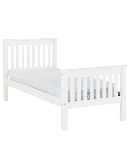 Monaco 3FT White High End Bedframe | Murphy Furniture