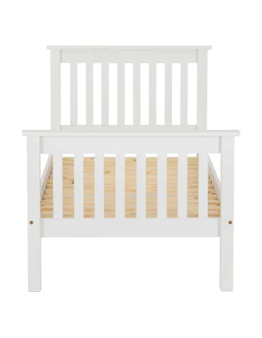Monaco 3FT White High End Bedframe | Murphy Furniture