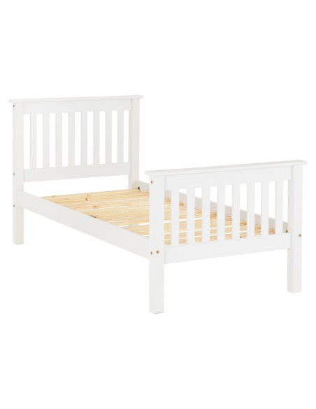 Monaco 3FT White High End Bedframe | Murphy Furniture