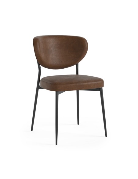 Halston Chair - Brown PU