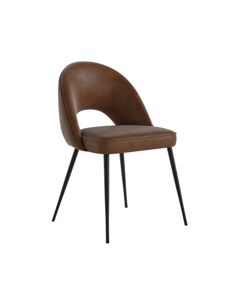 Oakley Dining Chair - Brown PU