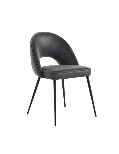 Oakley Dining Chair - Charcoal PU