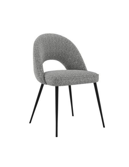 Oakley Dining Chair - Grey Boucle