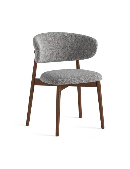 Monarch Dining Chair - Grey Boucle