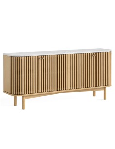 Boardwalk Natural Large Sideboard - Marble Top