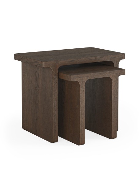 Haiden Rectangular Nest of Tables - Dark Oak