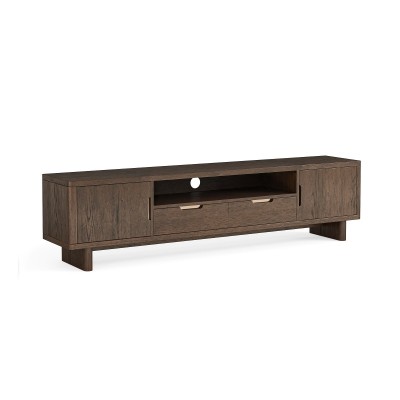 Haiden 2000 mm TV Unit - Dark Oak
