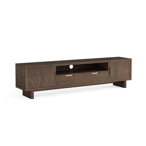 Haiden 2000 mm TV Unit - Dark Oak