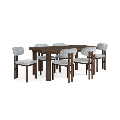 Haiden Compact Extending Dining Table - Dark Oak