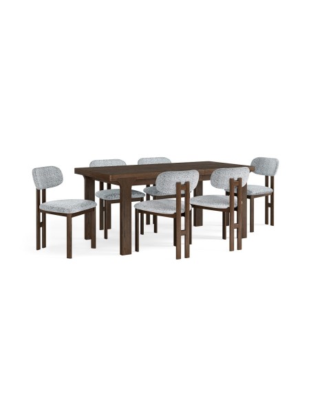 Haiden Compact Extending Dining Table - Dark Oak