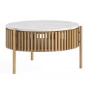 Boardwalk Natural Story Coffee Table - Marble Top