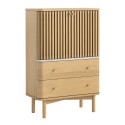 Boardwalk Natural Shoe Cabinet - Marble Top