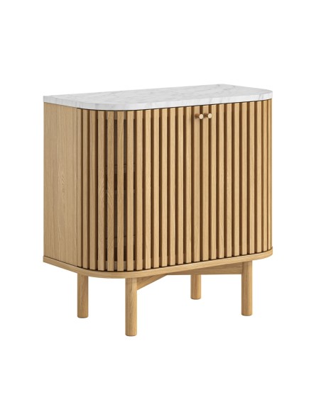 Boardwalk Natural Cupboard - Marble Top