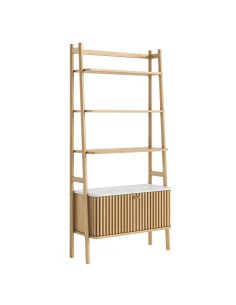 Boardwalk Natural Bookcase - Marble Top