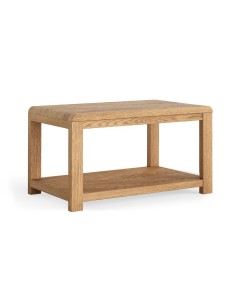 Farrow Coffee Table With Shelf - Oak