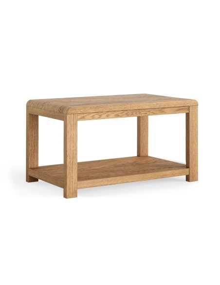 Farrow Coffee Table With Shelf - Oak