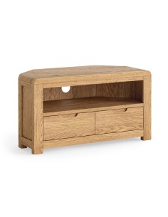 Farrow Corner TV Unit - Oak