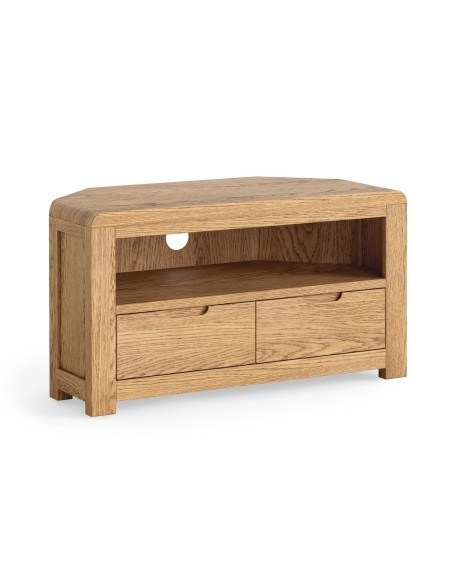 Farrow Corner TV Unit - Oak
