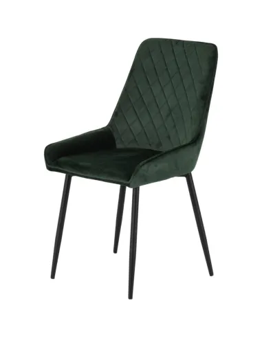 Athens Rectangular Table & Avery Dining Set (x4 Chairs) - Concrete/Emerald Green Velvet