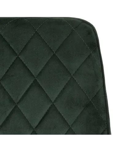 Athens Rectangular Table & Avery Dining Set (x4 Chairs) - Concrete/Emerald Green Velvet