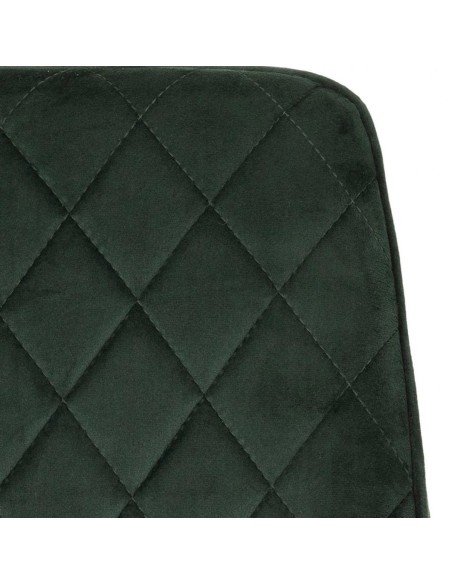 Athens Rectangular Table & Avery Dining Set (x4 Chairs) - Concrete/Emerald Green Velvet