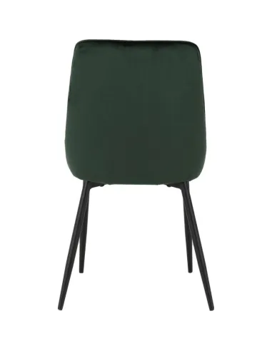 Athens Rectangular Table & Avery Dining Set (x4 Chairs) - Concrete/Emerald Green Velvet