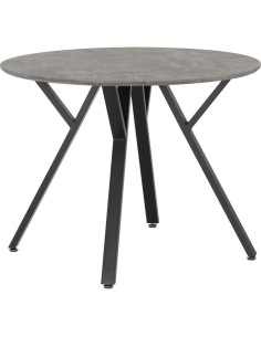 Athens Round Table Dining Table - Concrete Effect