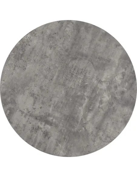 Athens Round Table Dining Table - Concrete Effect