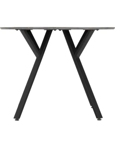 Athens Round Table Dining Table - Concrete Effect
