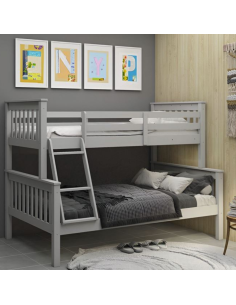 Bounty Triple Bunk Bed Set - White (Bunk & Mattress x2) 2