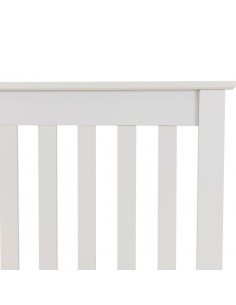 Monaco 4ft Low End Bed Set - White (Bed & Mattress) 2