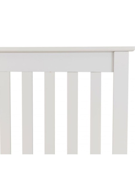 Monaco 5ft Low End Bed Set - White (Bed & Mattress)