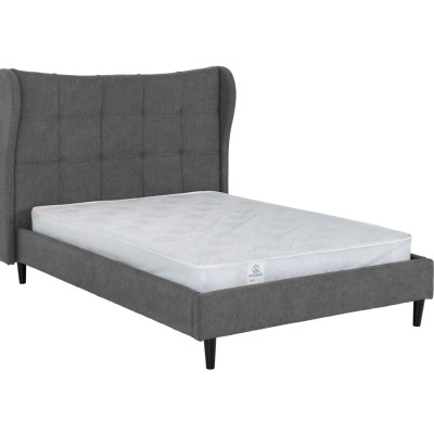 Verona 4FT6 Bed - Grey Fabric