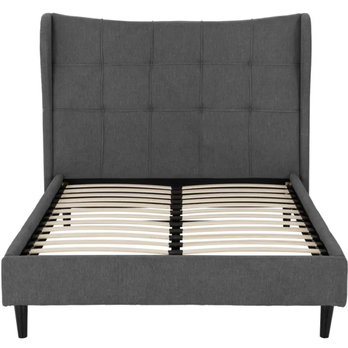 Verona 4FT6 Bed - Grey Fabric