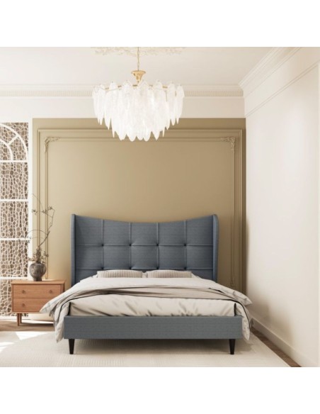 Verona 5ft Bed Set - Grey (Bed & Mattress)