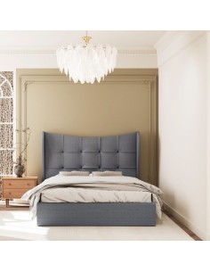 Verona 4ft6 Ottoman Bed Set - Grey (Bed & Mattress)