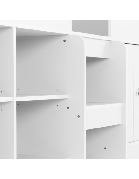 Orlando Low Sleeper Bed Set - White (Bed & Mattress)