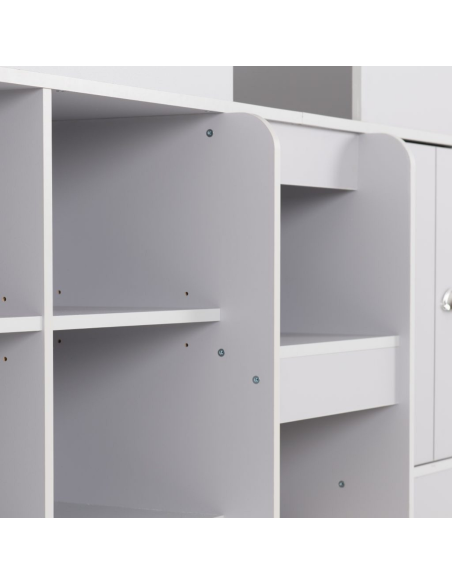 Orlando Low Sleeper Bed Set - Dove Grey (Bed & Mattress)