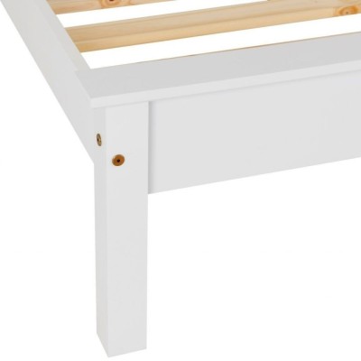 Monaco 4ft6 Low Foot End Bedframe - White