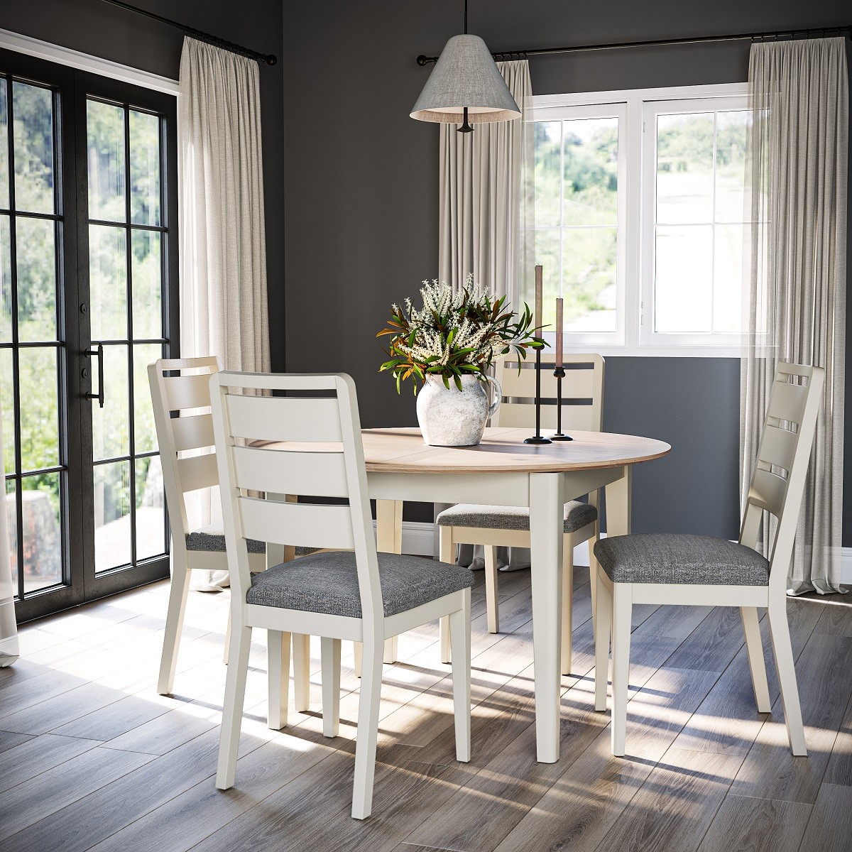 Marlow 1200 mm/1550 mm Round Extending Dining...